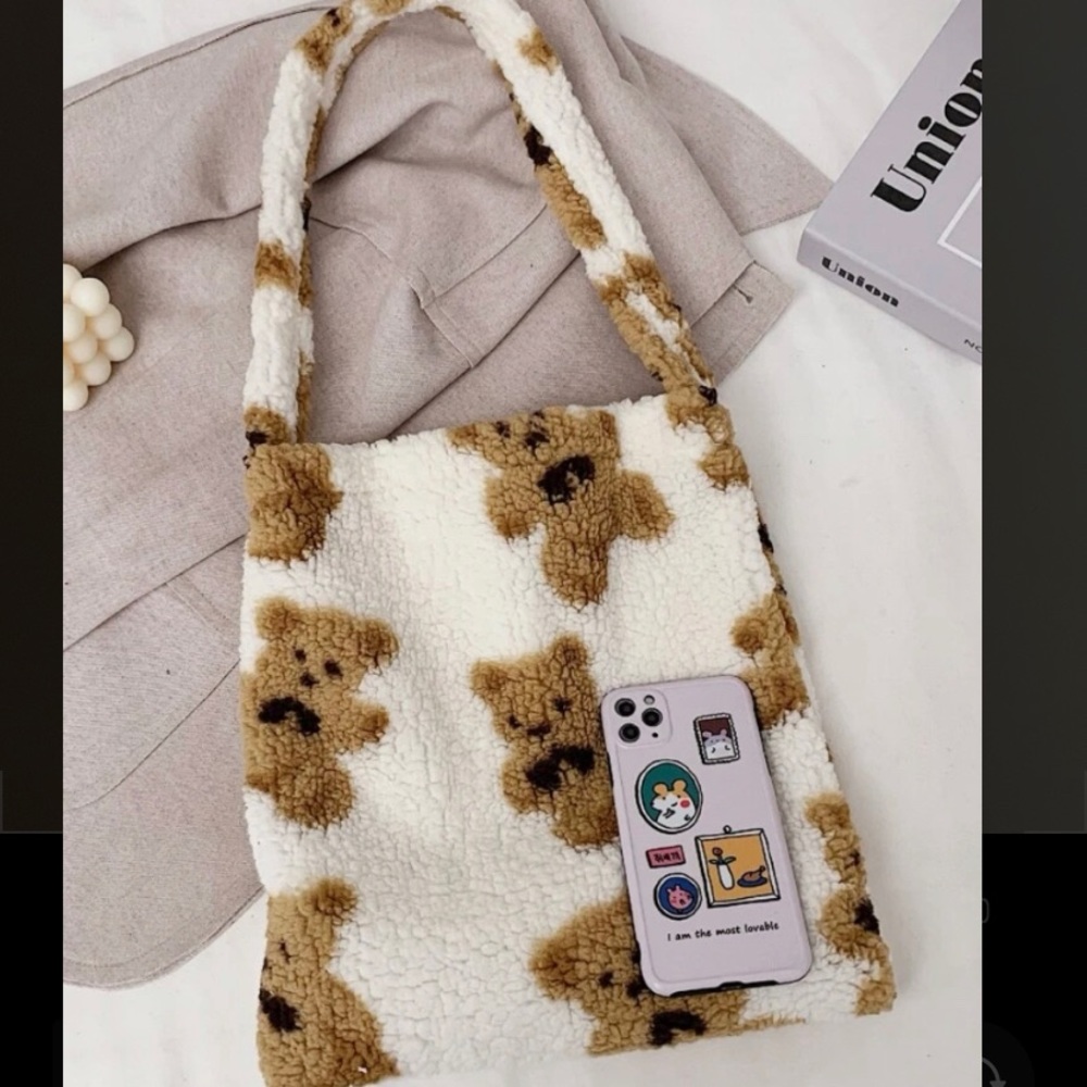 $5/FREE GIFT | Shein teddy bear tote bag